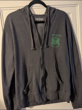 Harry Potter Slytherin Charcoal Zip Hoodie